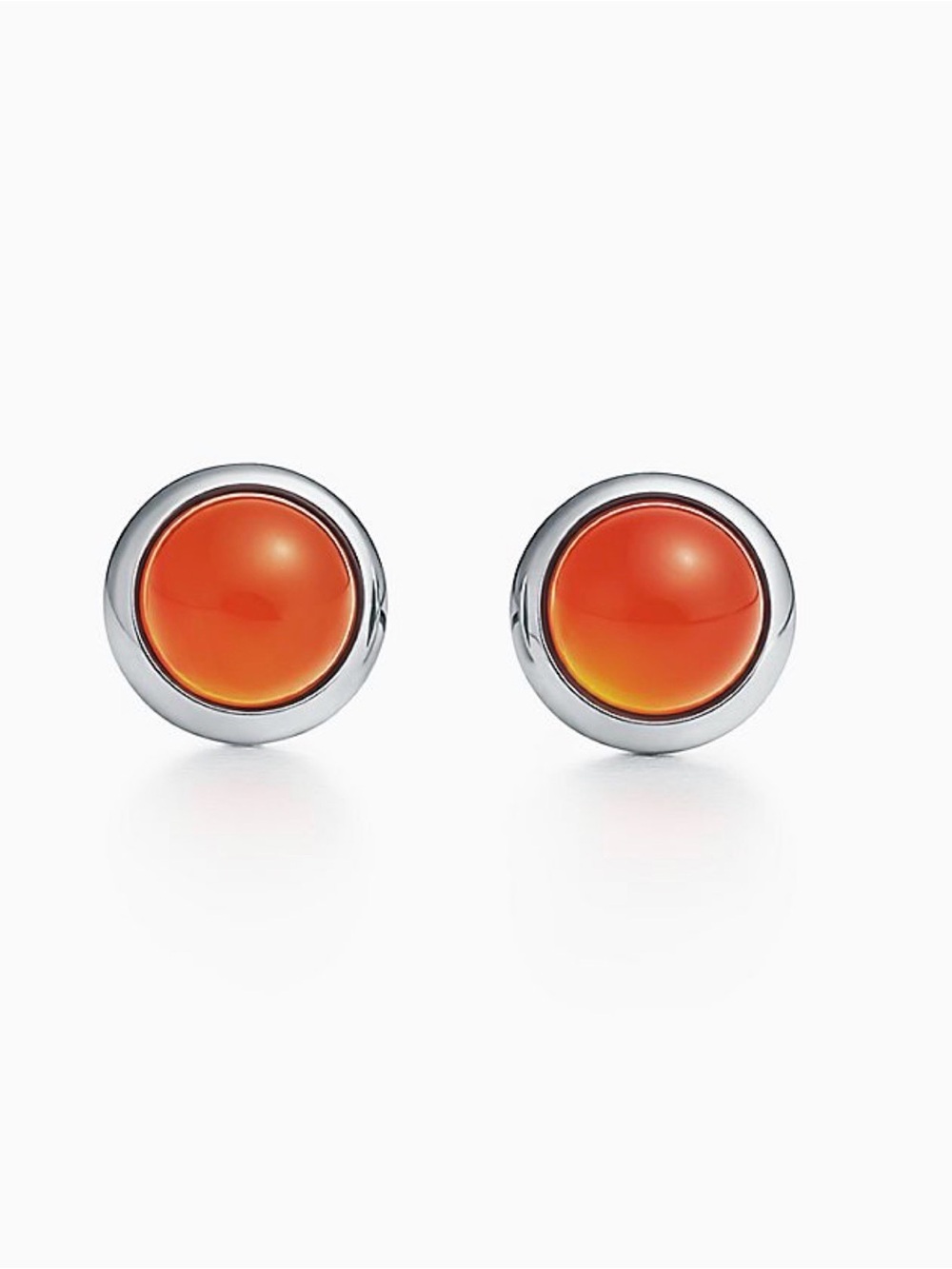 Tifffany &Co.Earrings by the yard  chalcedony and silver 925